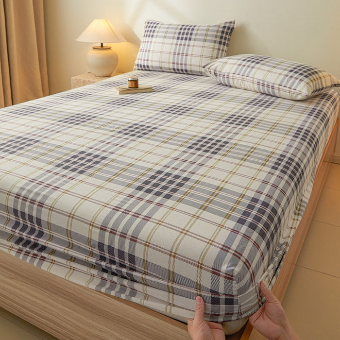 91家纺网 家纺一手货源 找家纺 涵宸家纺 2026新款全棉印花单床笠-良品 床笠-琥珀