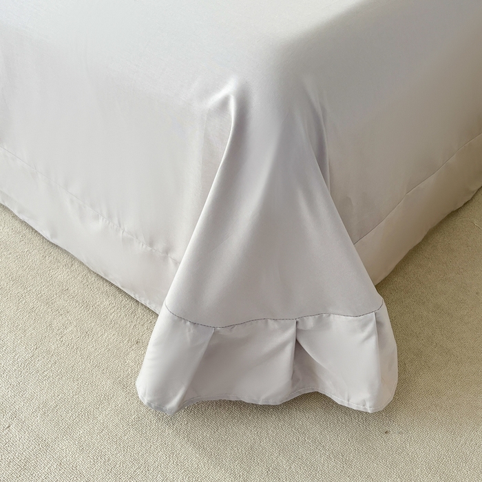 91家纺网 家纺一手货源 找家纺 （总）艾迪尚家纺 2026新款法式韩版荷叶边纯色长绒棉四件套