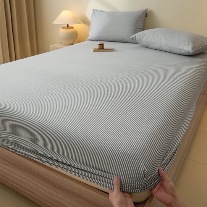 涵宸家纺 2026新款全棉印花单床笠-良品 床笠-巴菲条