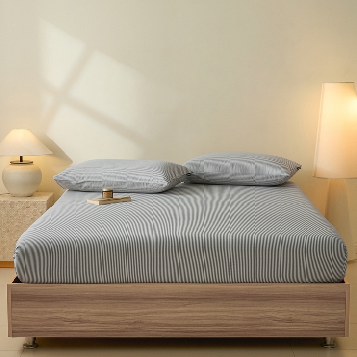 91家纺网 家纺一手货源 找家纺 涵宸家纺 2026新款全棉印花单床笠-良品 床笠-巴菲条