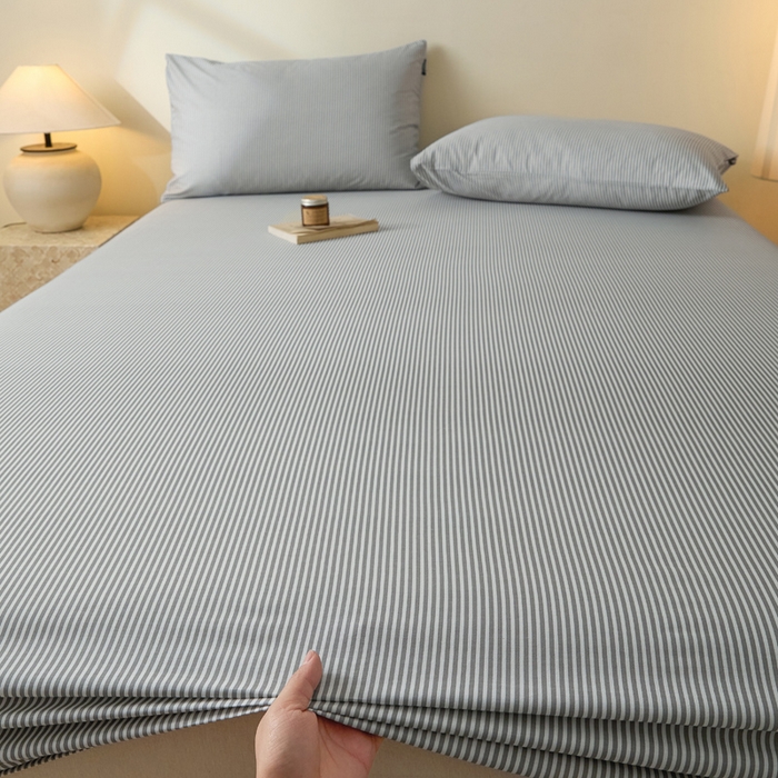 91家纺网 家纺一手货源 找家纺 涵宸家纺 2026新款全棉印花单床笠-良品 床笠-巴菲条