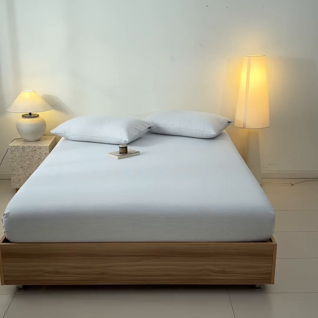 91家纺网 家纺一手货源 找家纺 涵宸家纺 2026新款全棉印花单床笠-良品 床笠-半夏-兰