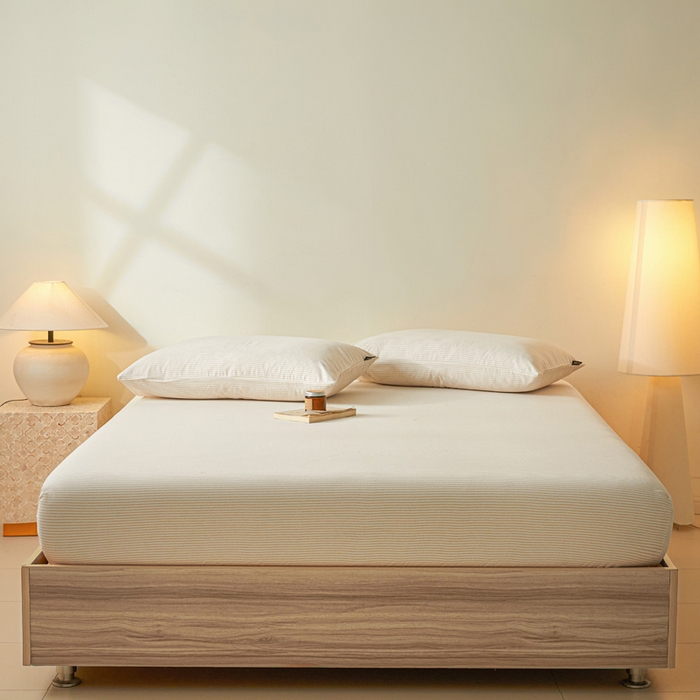 91家纺网 家纺一手货源 找家纺 涵宸家纺 2026新款全棉印花单床笠-良品 床笠-半夏-其