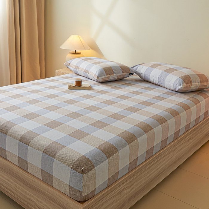 91家纺网 家纺一手货源 找家纺 涵宸家纺 2026新款全棉印花单床笠-良品 床笠-格律-兰