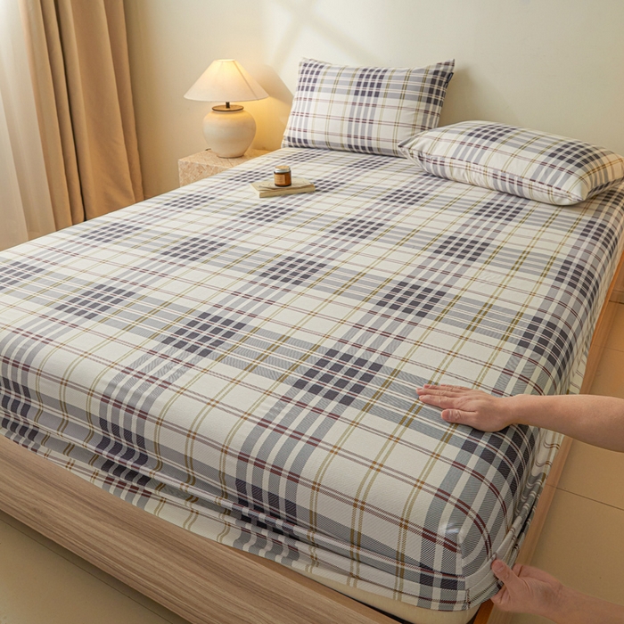 91家纺网 家纺一手货源 找家纺 涵宸家纺 2026新款全棉印花单床笠-良品 床笠-琥珀