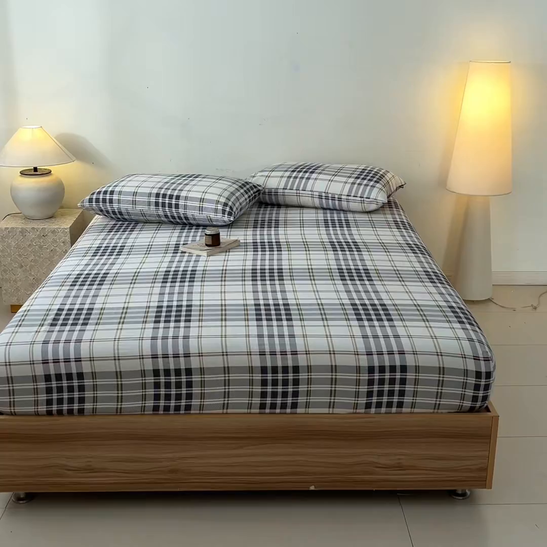 91家纺网 家纺一手货源 找家纺 涵宸家纺 2026新款全棉印花单床笠-良品 床笠-琥珀