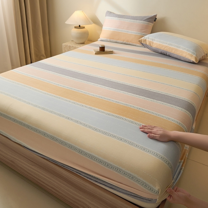 91家纺网 家纺一手货源 找家纺 涵宸家纺 2026新款全棉印花单床笠-良品 床笠-卡曼