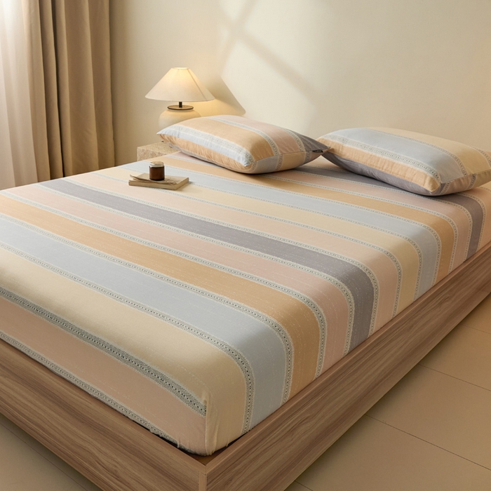 91家纺网 家纺一手货源 找家纺 涵宸家纺 2026新款全棉印花单床笠-良品 床笠-卡曼