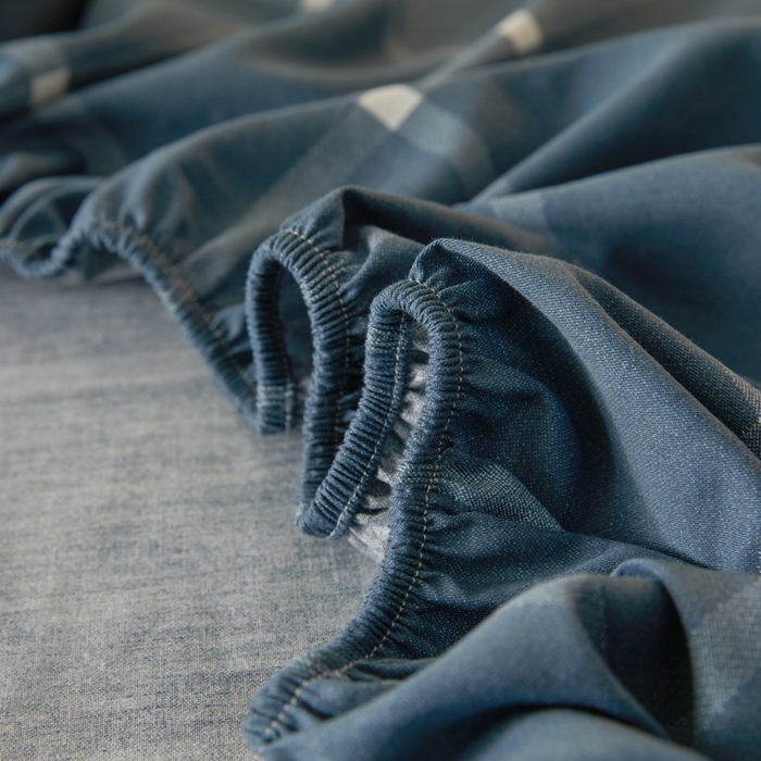 91家纺网 家纺一手货源 找家纺 涵宸家纺 2026新款全棉印花单床笠-良品 床笠-麦田-兰