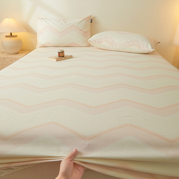 91家纺网 家纺一手货源 找家纺 涵宸家纺 2026新款全棉印花单床笠-良品 床笠-摩卡