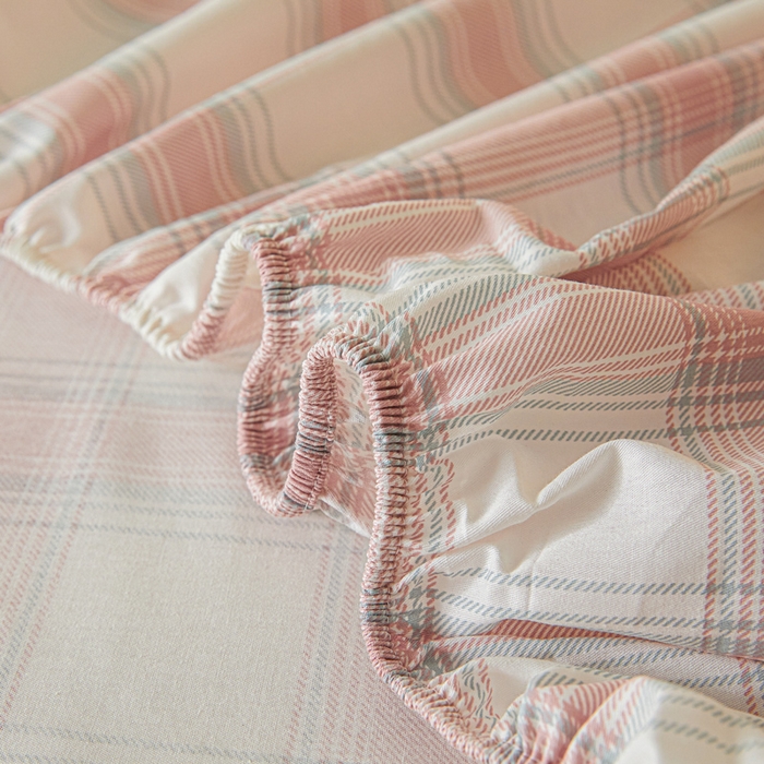 91家纺网 家纺一手货源 找家纺 涵宸家纺 2026新款全棉印花单床笠-良品 床笠-莫妮粉