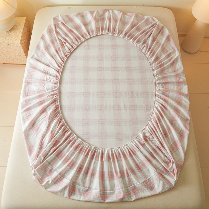 91家纺网 家纺一手货源 找家纺 涵宸家纺 2026新款全棉印花单床笠-良品 床笠-莫妮粉