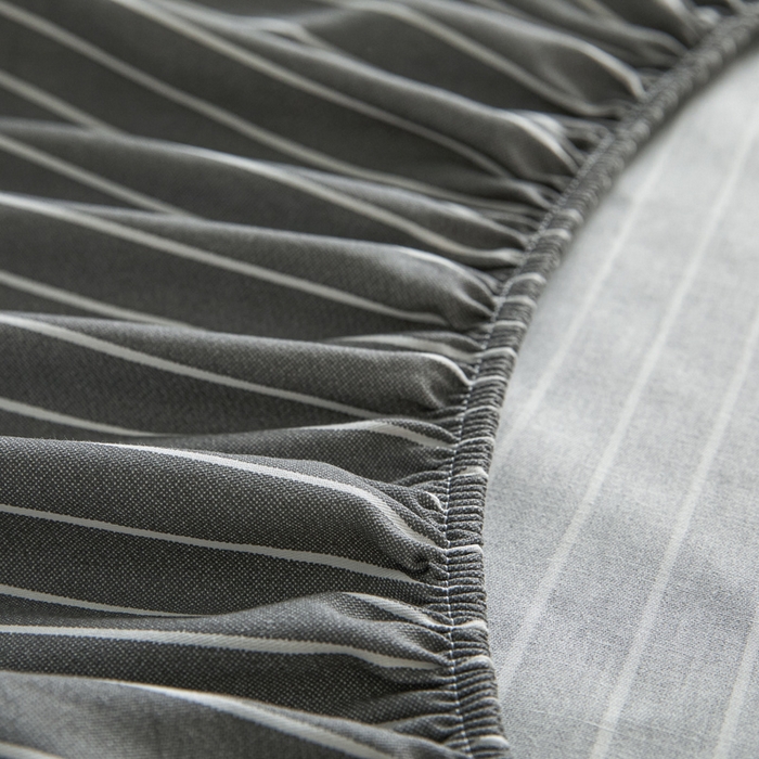 91家纺网 家纺一手货源 找家纺 涵宸家纺 2026新款全棉印花单床笠-良品 床笠-英伦-深灰