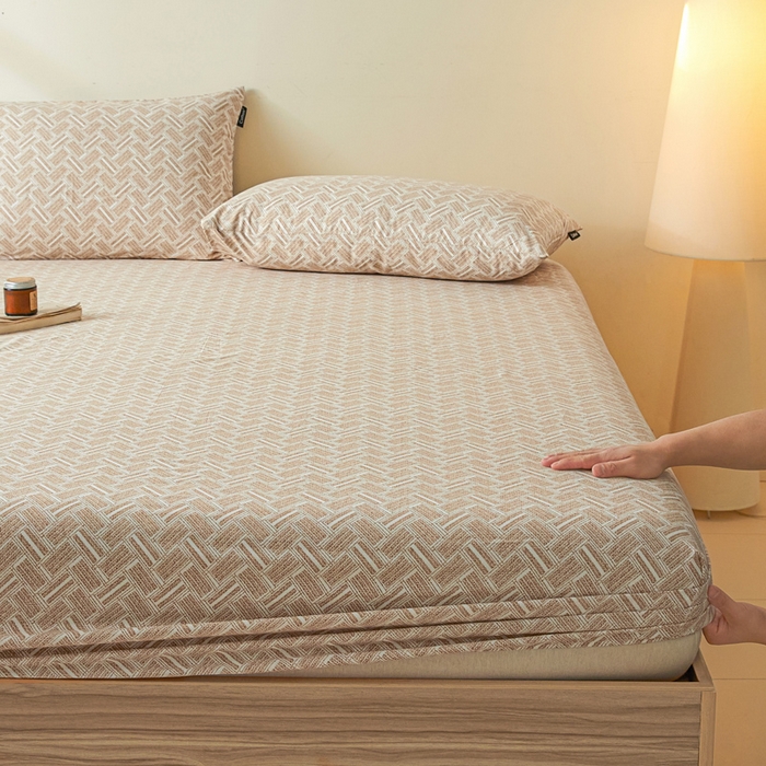 91家纺网 家纺一手货源 找家纺 涵宸家纺 2026新款全棉印花单床笠-良品 床笠-云沫