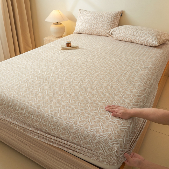 91家纺网 家纺一手货源 找家纺 涵宸家纺 2026新款全棉印花单床笠-良品 床笠-云沫