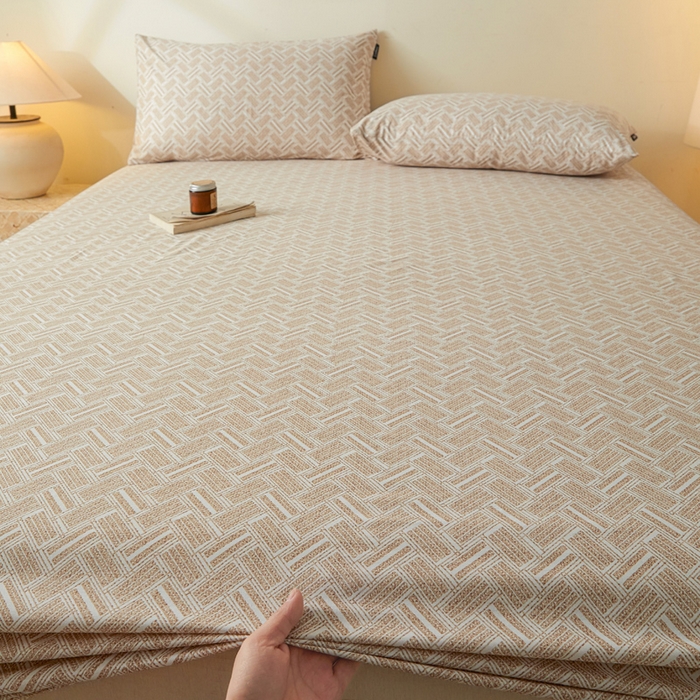 91家纺网 家纺一手货源 找家纺 涵宸家纺 2026新款全棉印花单床笠-良品 床笠-云沫