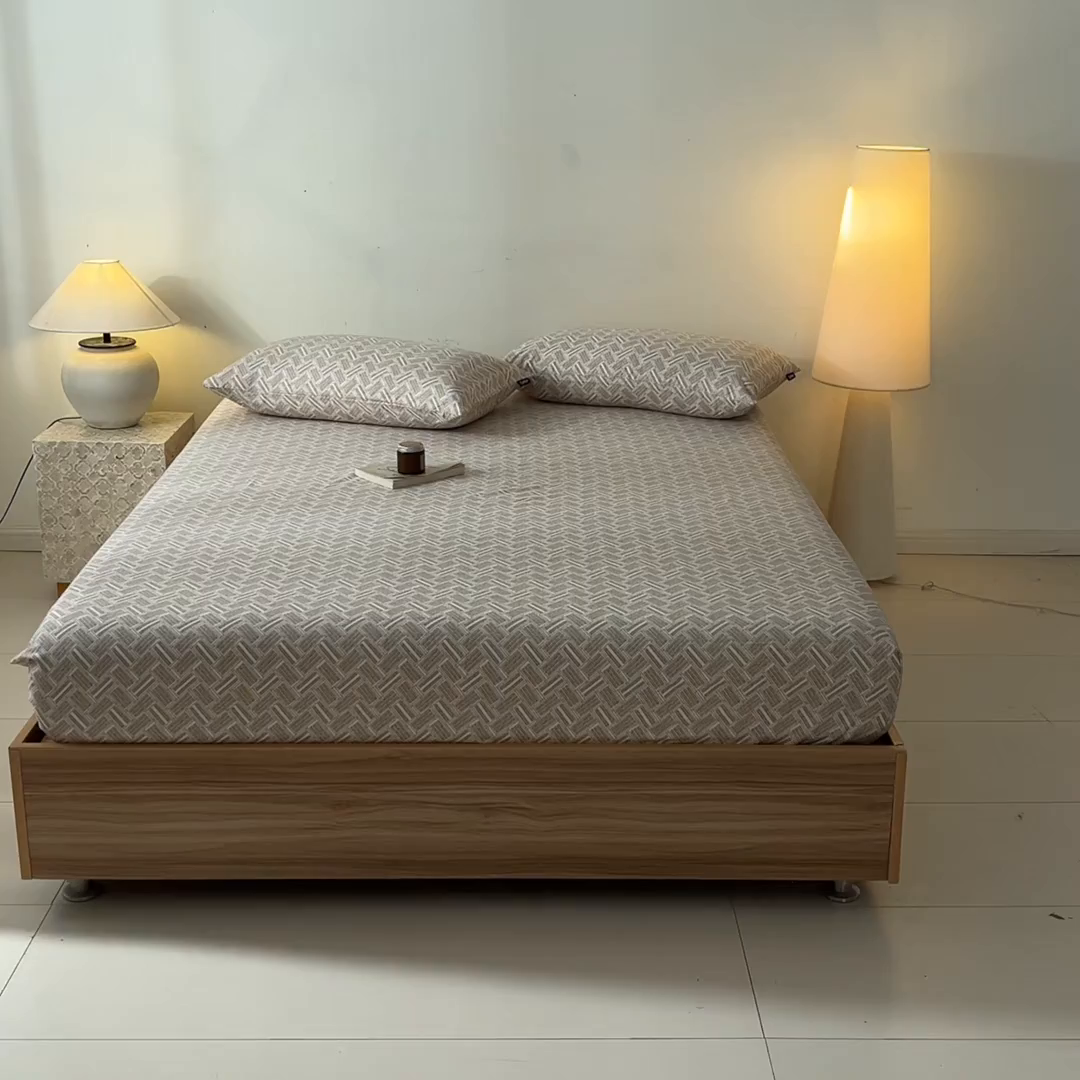 91家纺网 家纺一手货源 找家纺 涵宸家纺 2026新款全棉印花单床笠-良品 床笠-云沫