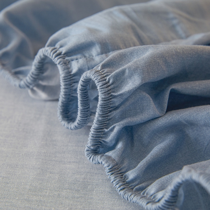 91家纺网 家纺一手货源 找家纺 涵宸家纺 2026新款全棉印花单床笠-良品 床笠-云纹-兰