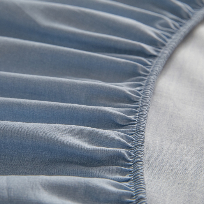 91家纺网 家纺一手货源 找家纺 涵宸家纺 2026新款全棉印花单床笠-良品 床笠-云纹-兰