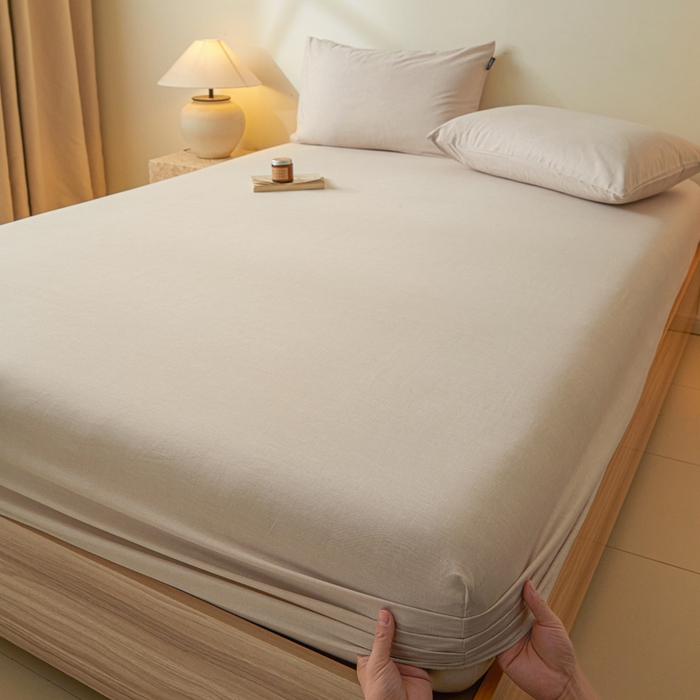 涵宸家纺 2026新款全棉印花单床笠-良品 床笠-云纹-其