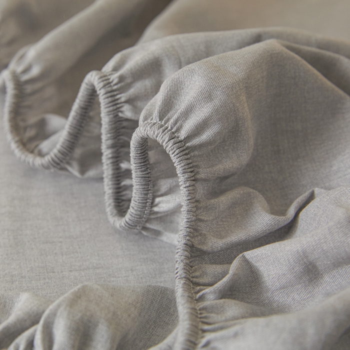 91家纺网 家纺一手货源 找家纺 涵宸家纺 2026新款全棉印花单床笠-良品 床笠-云纹-浅灰