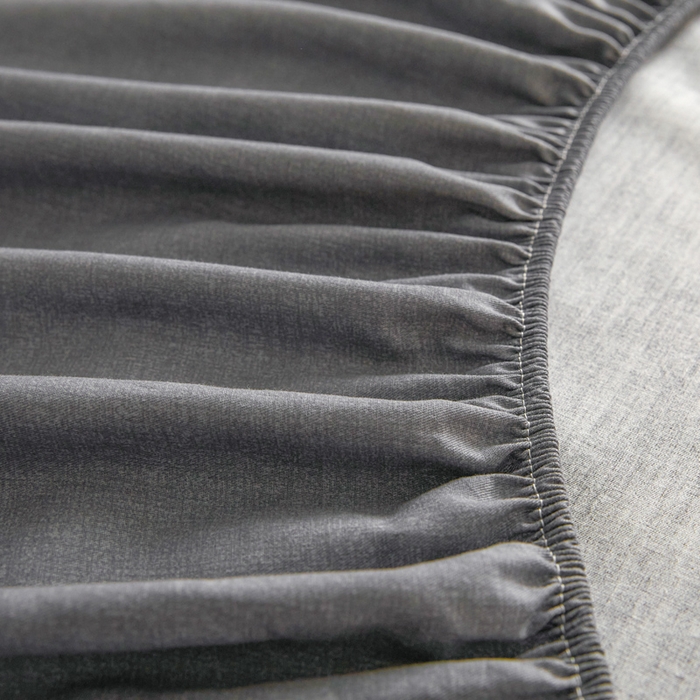 91家纺网 家纺一手货源 找家纺 涵宸家纺 2026新款全棉印花单床笠-良品 床笠-云纹-深灰