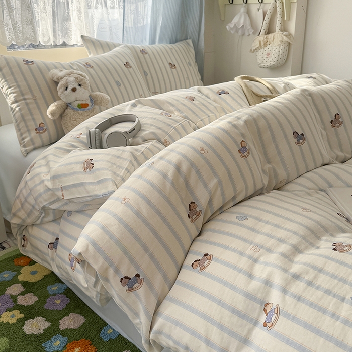 91家纺网 家纺一手货源 找家纺 （总）爱思佳 2026新款全棉纯棉双层纱基款系列四件套