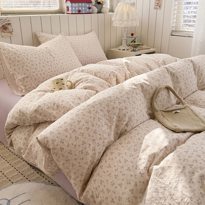 91家纺网 家纺一手货源 找家纺 （总）爱思佳 2026新款全棉纯棉双层纱基款系列四件套