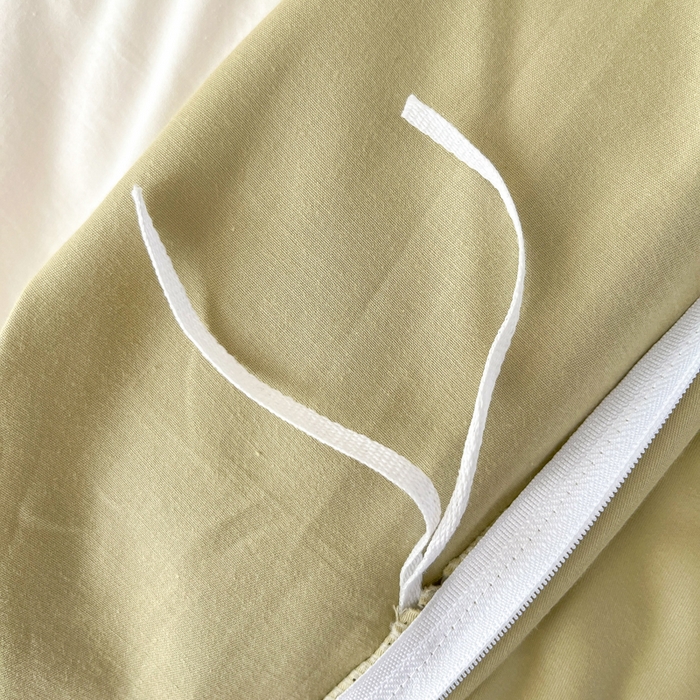 91家纺网 家纺一手货源 找家纺 艾迪尚家纺 2026新款法式韩版荷叶边纯色长绒棉四件套 茉绿奶芙