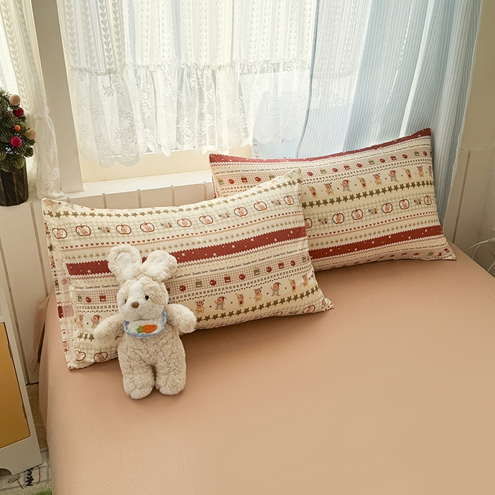 91家纺网 家纺一手货源 找家纺 爱思佳 2026新款全棉纯棉双层纱基款系列四件套 星星派对