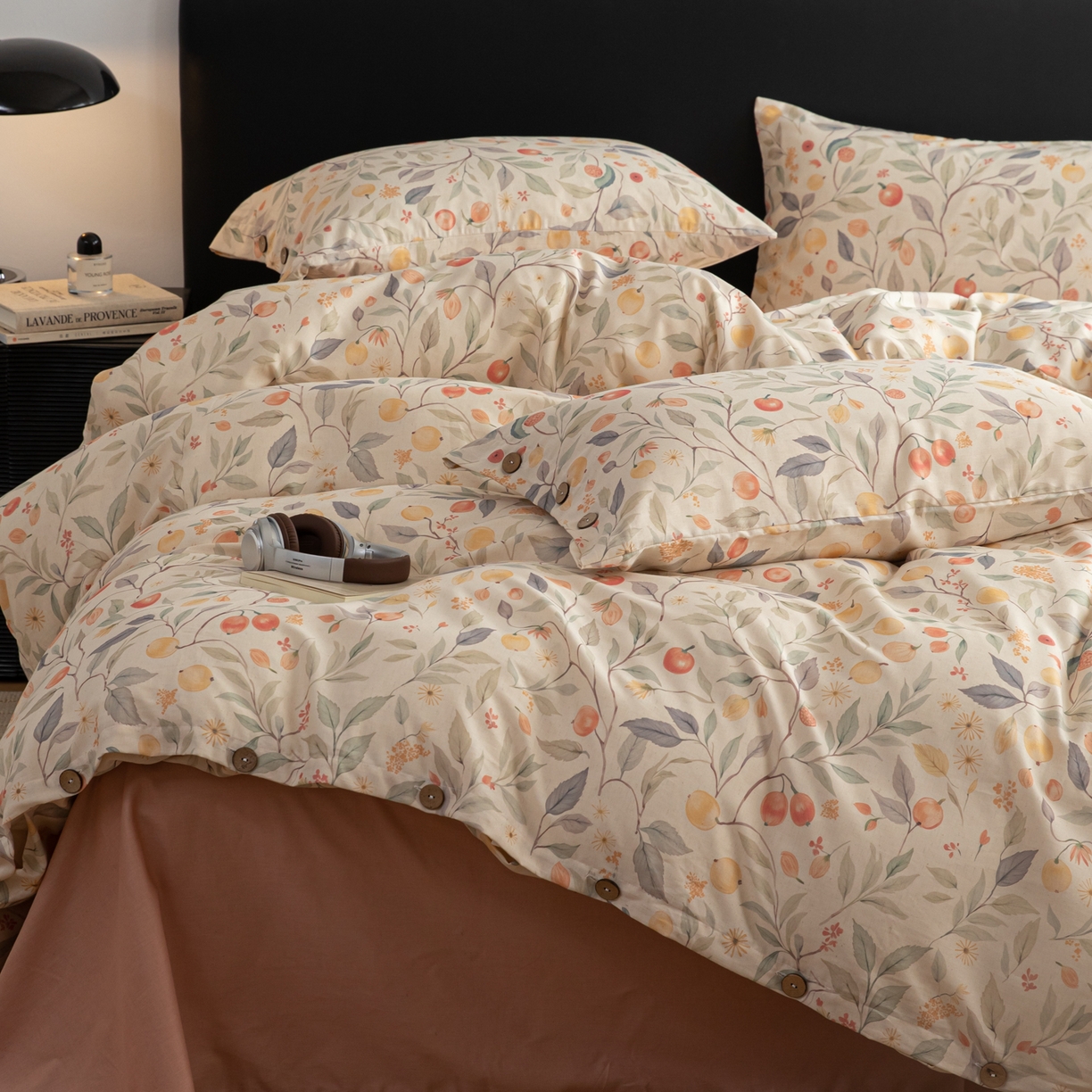 91家纺网 家纺一手货源 找家纺 （总）女子家纺 2026新款棉麻纽扣款四件套