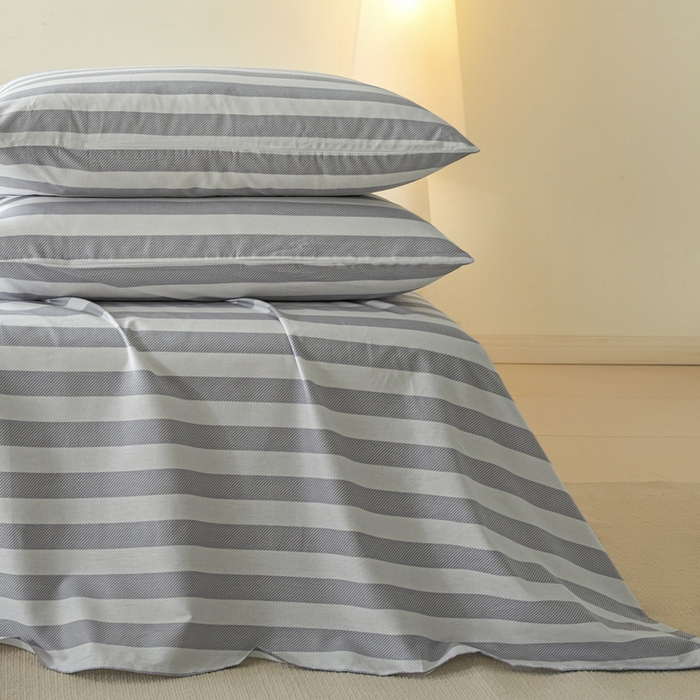 91家纺网 家纺一手货源 找家纺 涵宸家纺 2026新款全棉印花单枕套-良品 枕套-多哈-灰