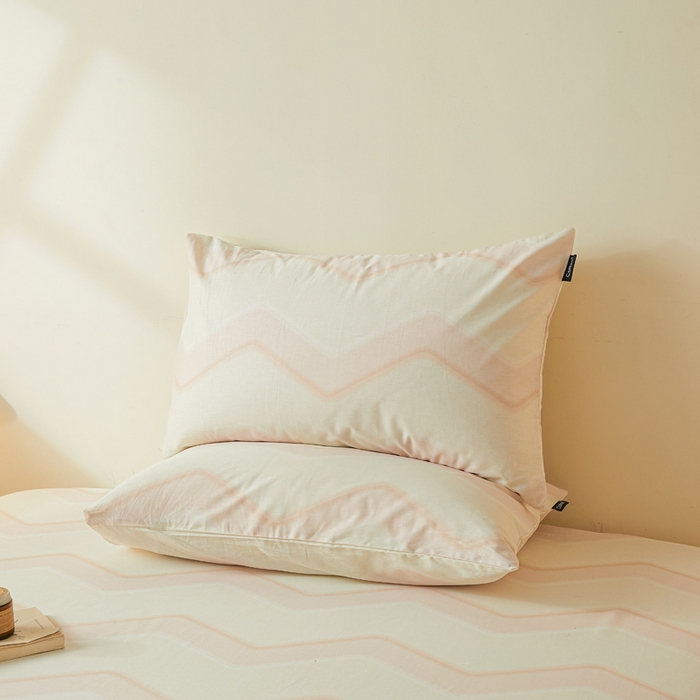 91家纺网 家纺一手货源 找家纺 涵宸家纺 2026新款全棉印花单枕套-良品 枕套-摩卡