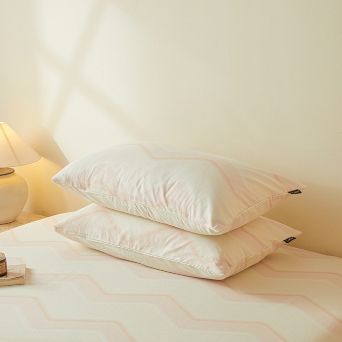 91家纺网 家纺一手货源 找家纺 涵宸家纺 2026新款全棉印花单枕套-良品 枕套-摩卡