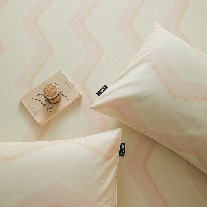 91家纺网 家纺一手货源 找家纺 涵宸家纺 2026新款全棉印花单枕套-良品 枕套-摩卡