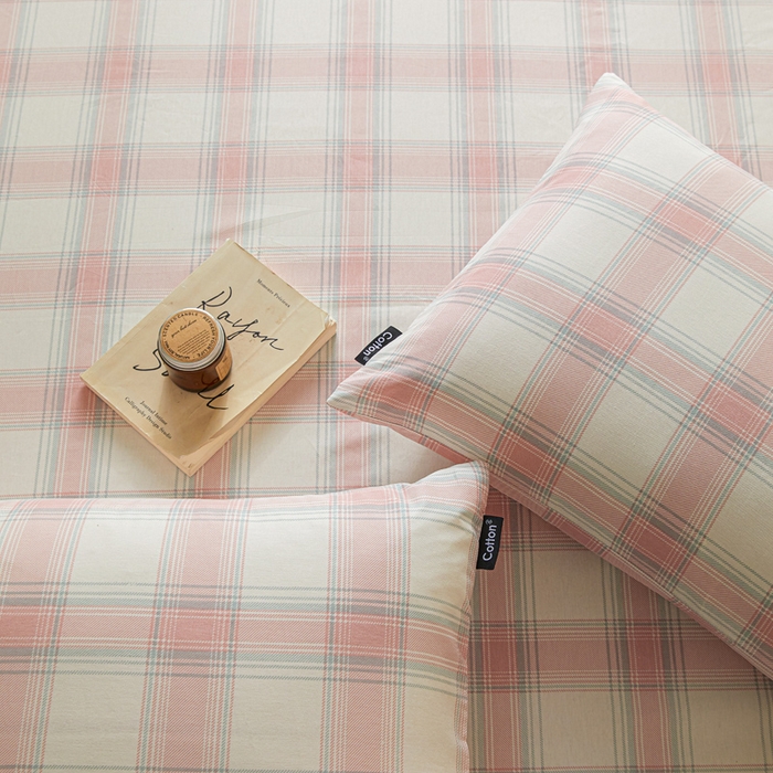 91家纺网 家纺一手货源 找家纺 涵宸家纺 2026新款全棉印花单枕套-良品 枕套-莫妮粉