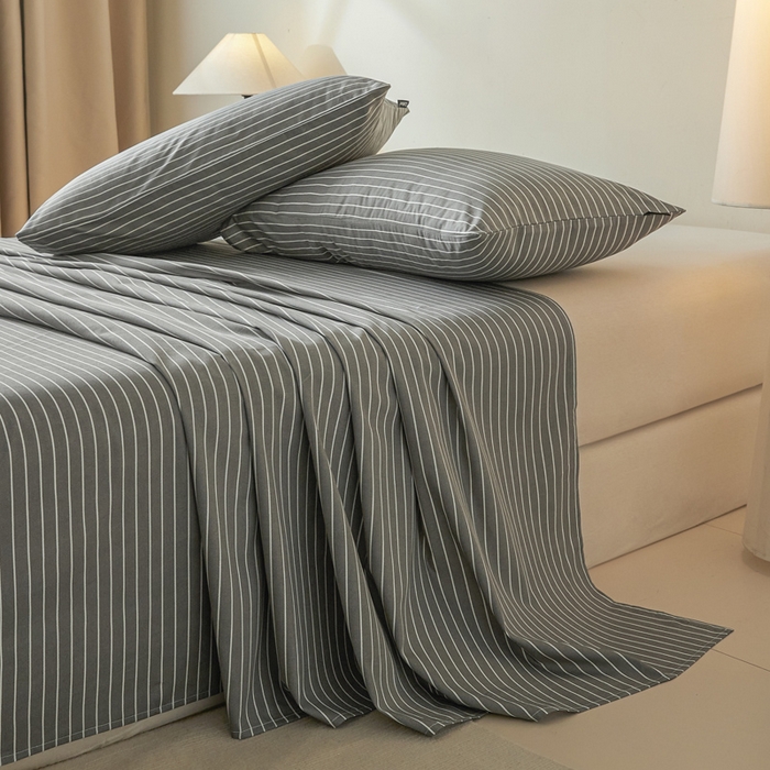 91家纺网 家纺一手货源 找家纺 涵宸家纺 2026新款全棉印花单枕套-良品 枕套-英伦-深灰