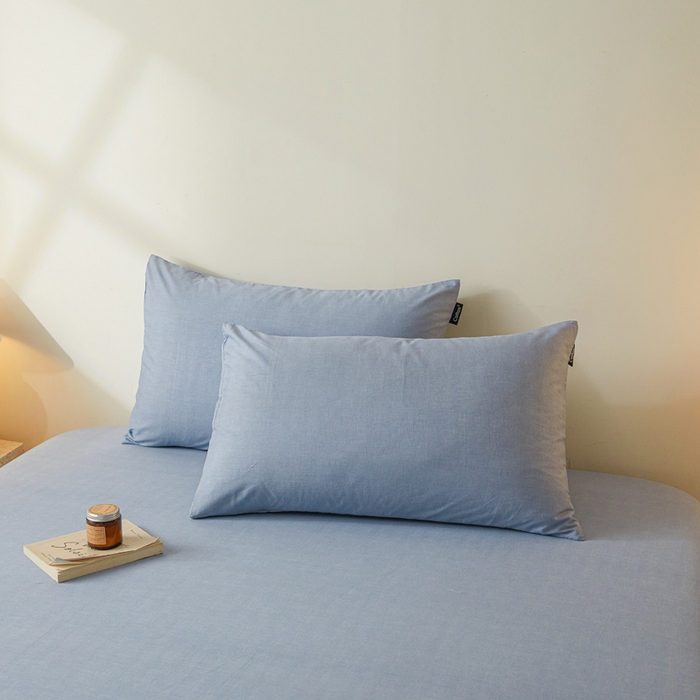 涵宸家纺 2026新款全棉印花单枕套-良品 枕套-云纹-兰