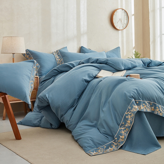 91家纺网 家纺一手货源 找家纺 （总）库里梦家纺 2026新款A类棉麻绣花四件套-都市