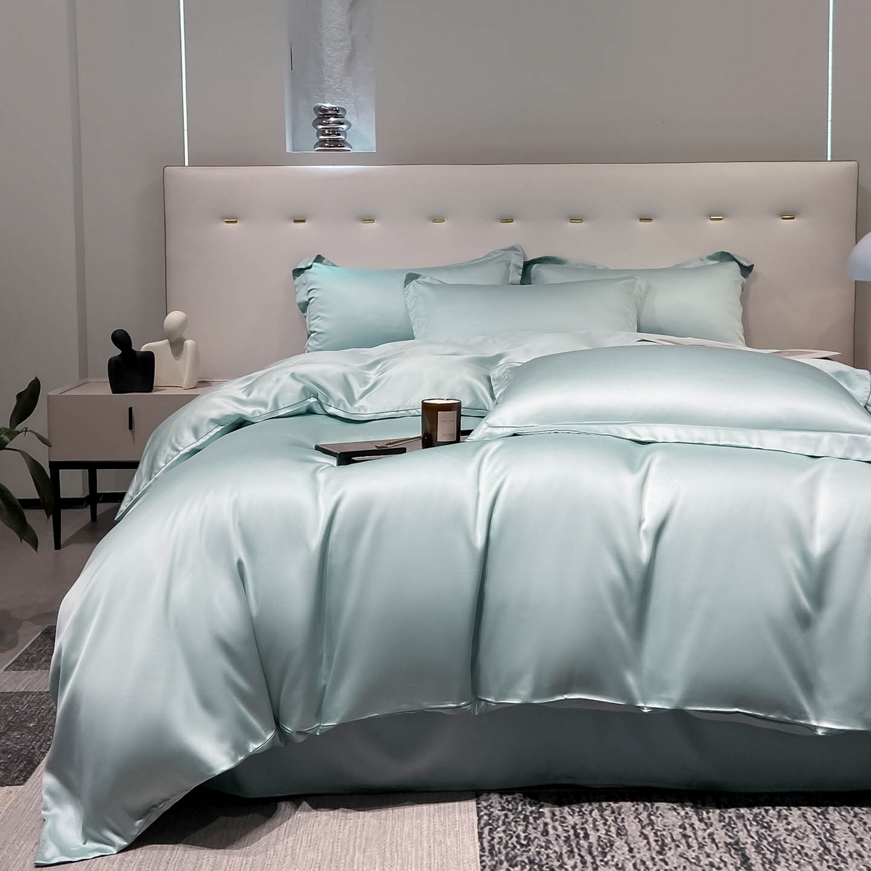 91家纺网 家纺一手货源 找家纺 （总）涵宸家纺 2026新款兰精3M天丝纯色四件套