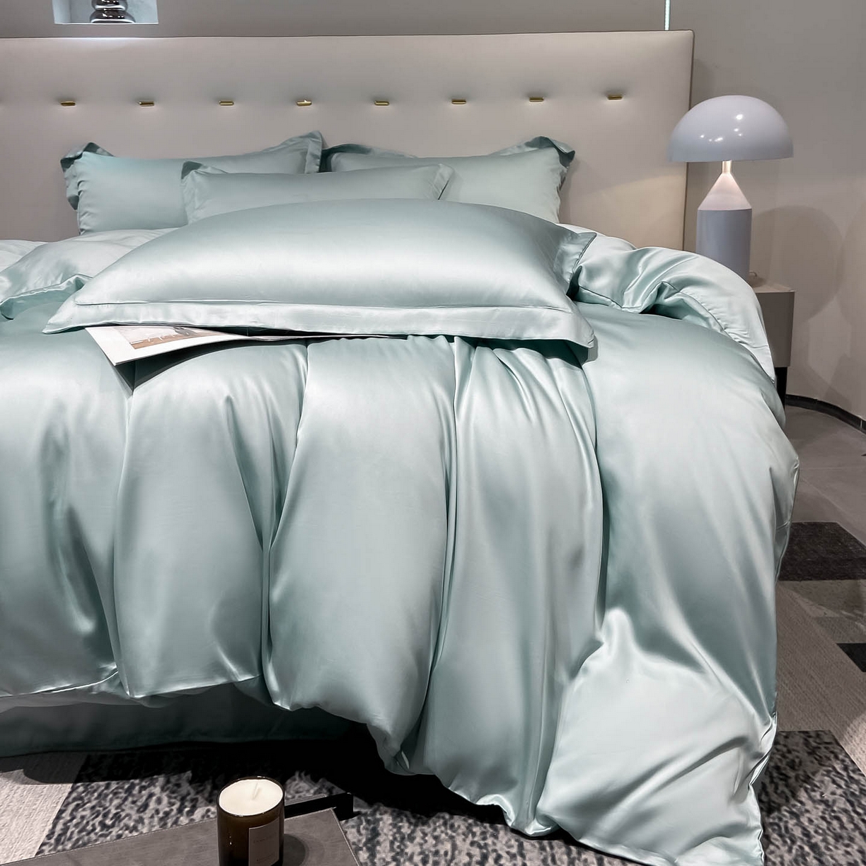 91家纺网 家纺一手货源 找家纺 （总）涵宸家纺 2026新款兰精3M天丝纯色四件套