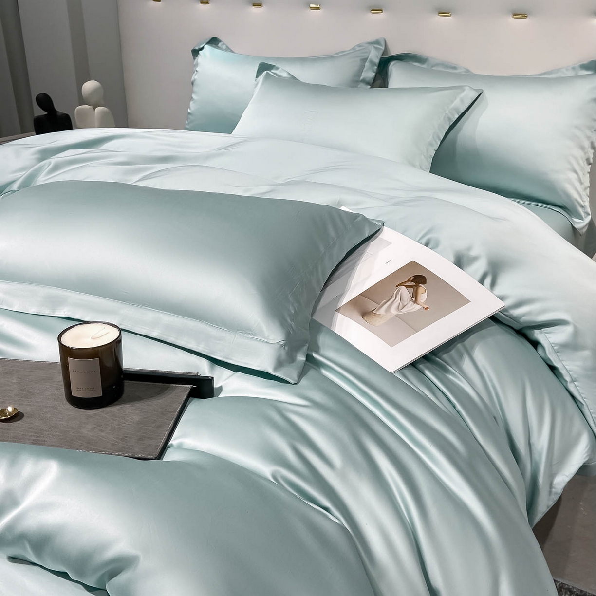 91家纺网 家纺一手货源 找家纺 （总）涵宸家纺 2026新款兰精3M天丝纯色四件套