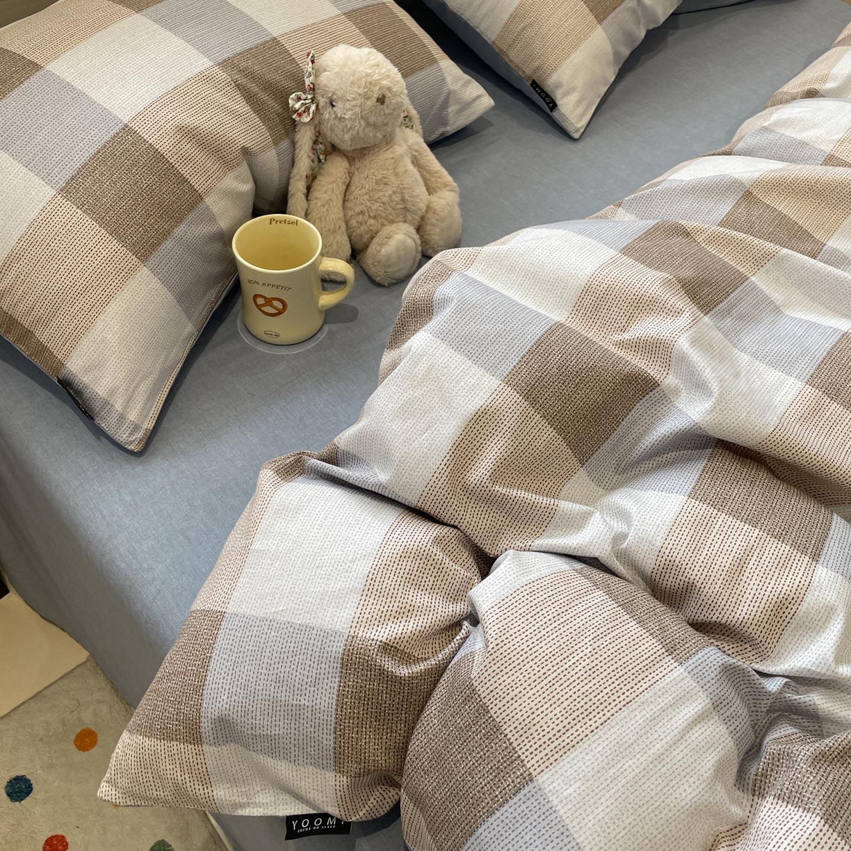 91家纺网 家纺一手货源 找家纺 涵宸家纺 2026新款全棉印花四件套-良品-场景一 格律-兰