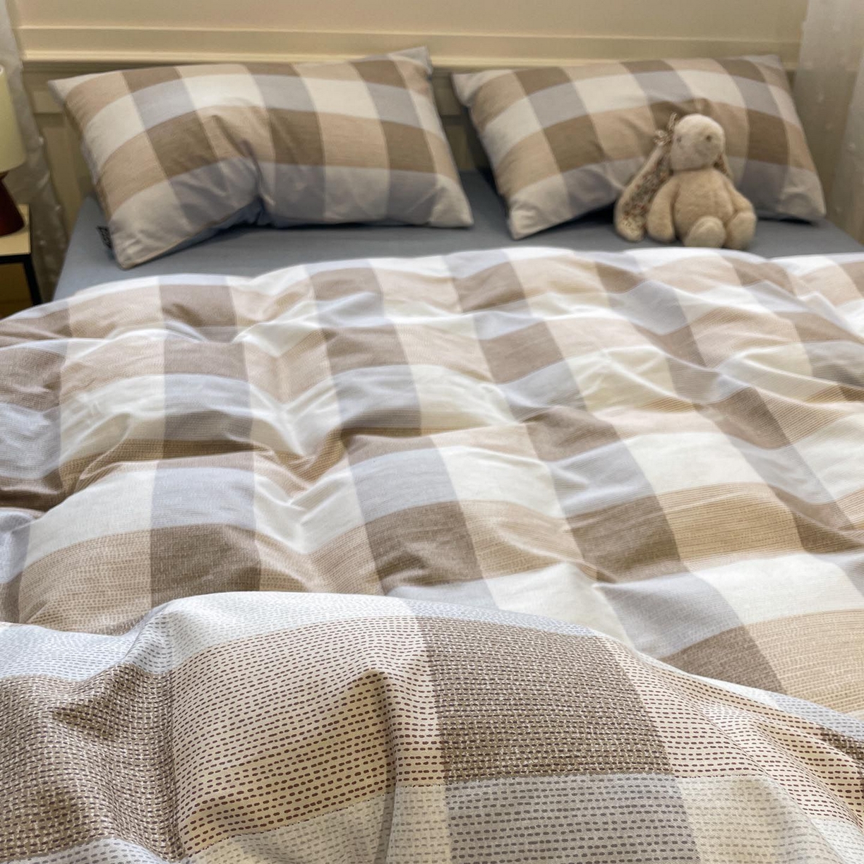 91家纺网 家纺一手货源 找家纺 涵宸家纺 2026新款全棉印花四件套-良品-场景一 格律-兰