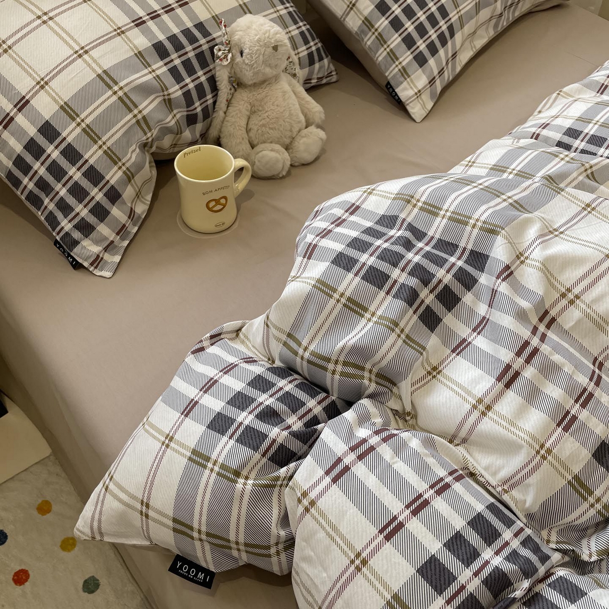 91家纺网 家纺一手货源 找家纺 涵宸家纺 2026新款全棉印花四件套-良品-场景一 琥珀