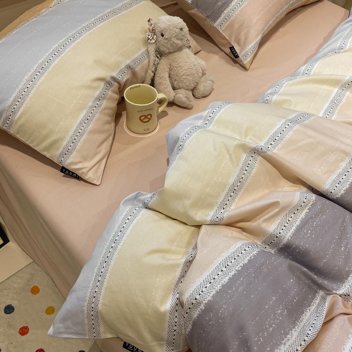 91家纺网 家纺一手货源 找家纺 涵宸家纺 2026新款全棉印花四件套-良品-场景一 卡曼