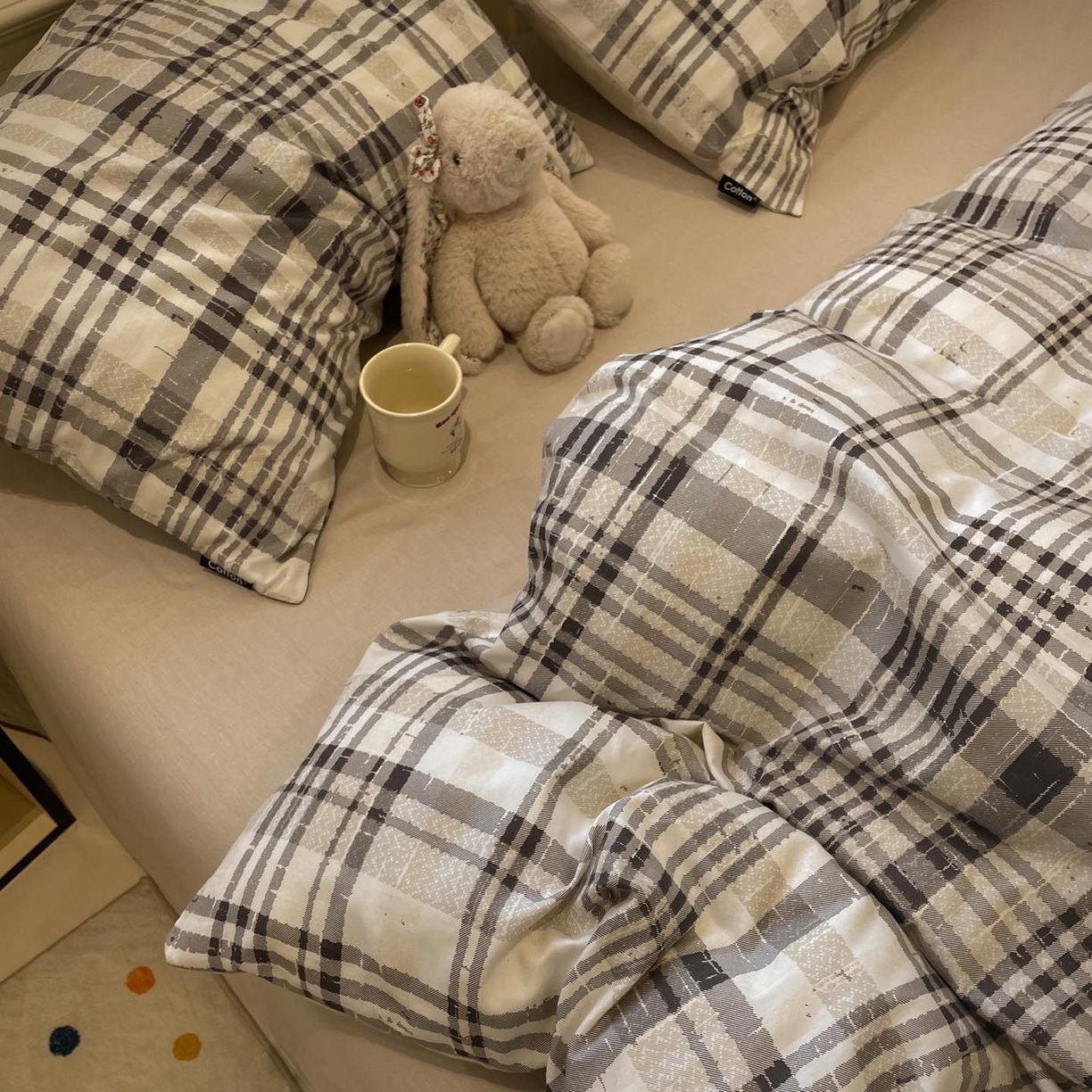 91家纺网 家纺一手货源 找家纺 涵宸家纺 2026新款全棉印花四件套-良品-场景一 郎格