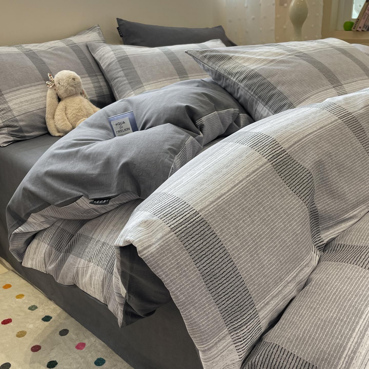 91家纺网 家纺一手货源 找家纺 涵宸家纺 2026新款全棉印花四件套-良品-场景一 洛卡