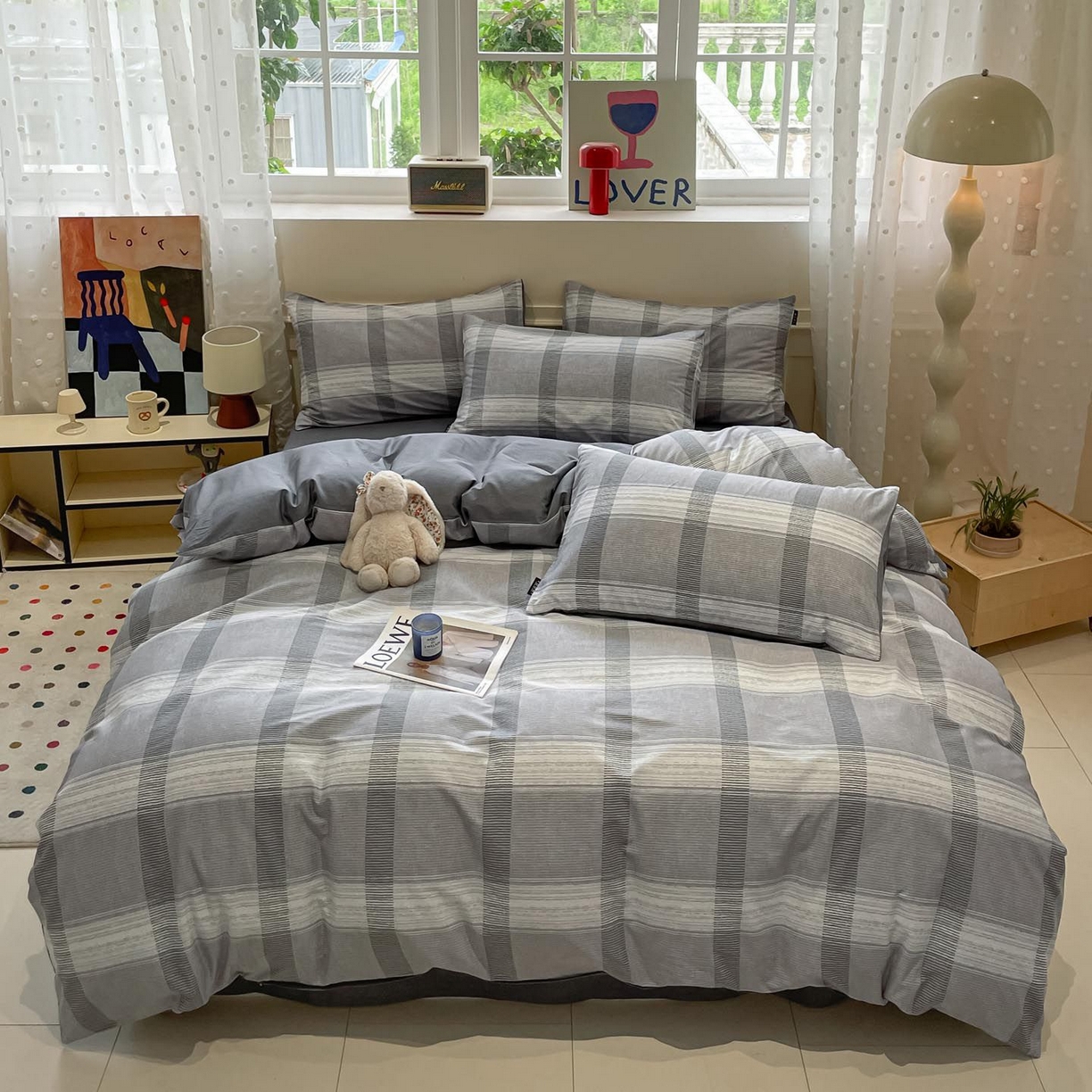 91家纺网 家纺一手货源 找家纺 涵宸家纺 2026新款全棉印花四件套-良品-场景一 洛卡