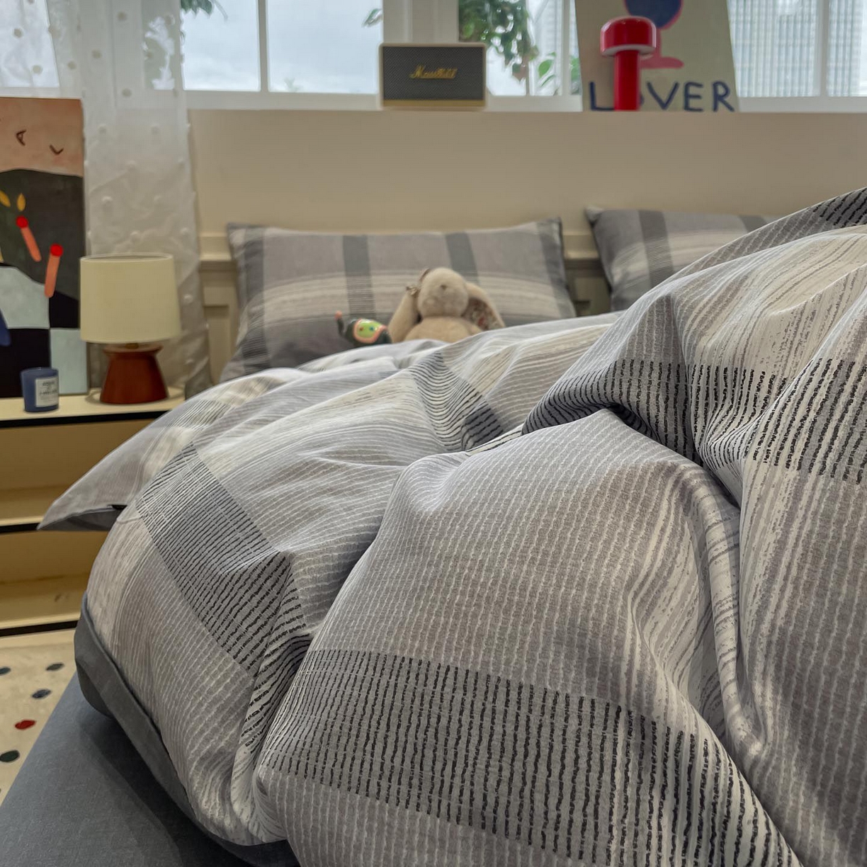 91家纺网 家纺一手货源 找家纺 涵宸家纺 2026新款全棉印花四件套-良品-场景一 洛卡